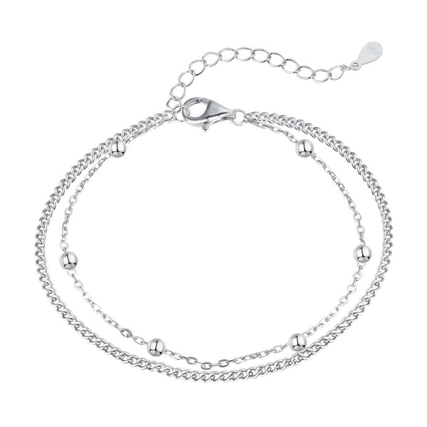 <ORIELL>Delicate Bead Double Layer Bracelet