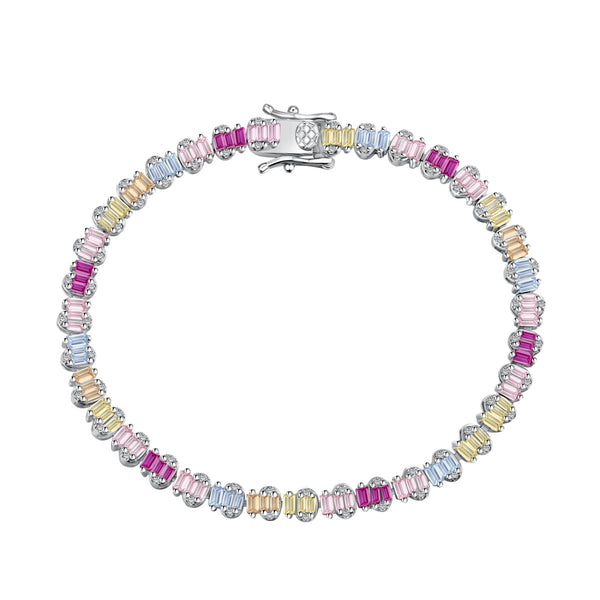 <ORIELL>Delicate Colorful Emerald Cut Party Bracelet