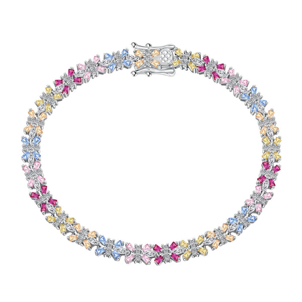 <ORIELL>Radiant Colorful Emerald Cut Party Bracelet