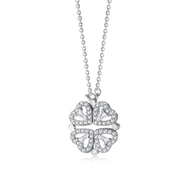 <ORIELL>Ornate Heart Cut Flower Shape Necklace