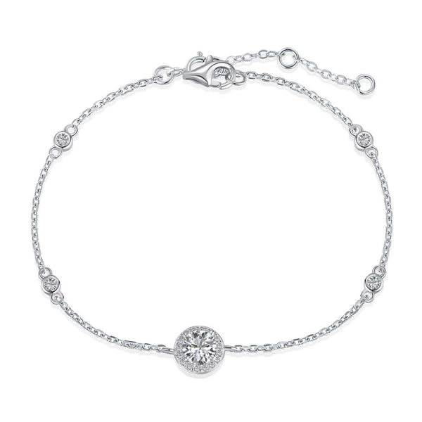 <ORIELL>Dazzling Round Cut Shape Bracelet