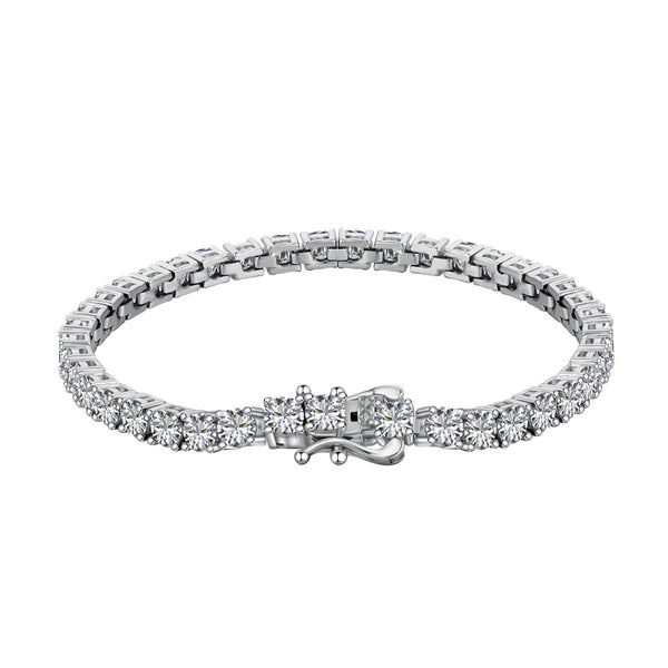 <ORIELL>Luxurious Ornate Round Cut Tennis Bracelet