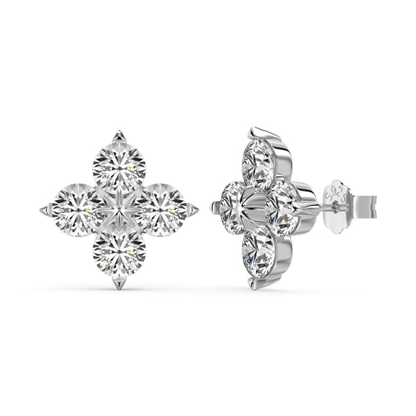 <ORIELL>Four-Leaf Clover Eight-Pointed Star Earrings