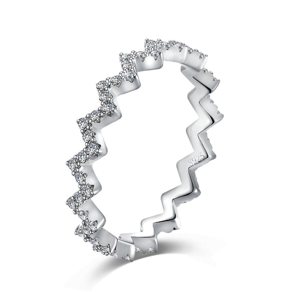 <ORIELL>Delicate Enchanting Wave Shape Daily Ring