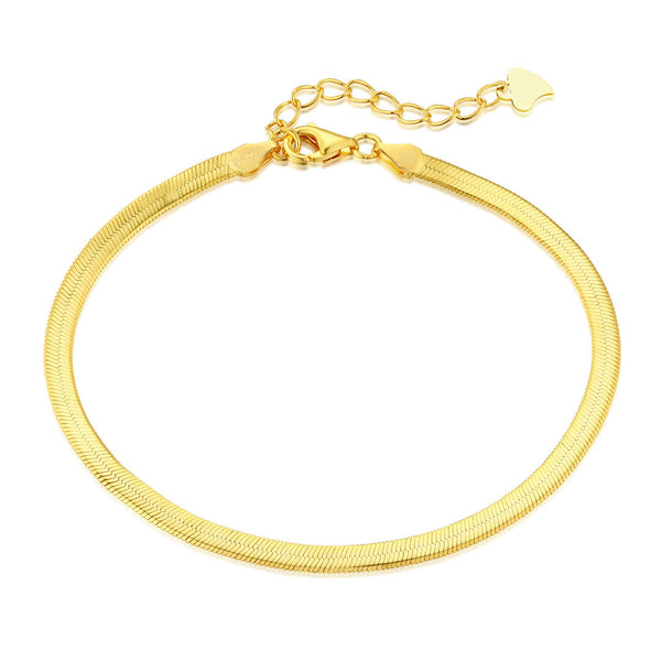 <ORIELL>Flat Snake Bone Chain Blade Necklace