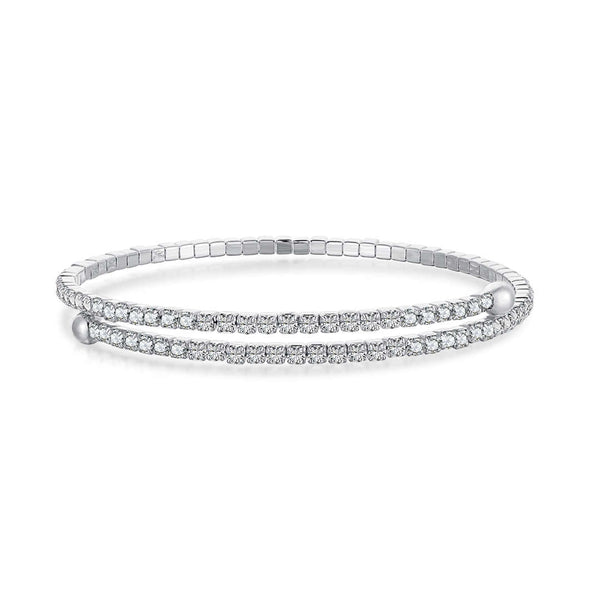 <ORIELL>Row of Diamonds Round Fashion Bracelet