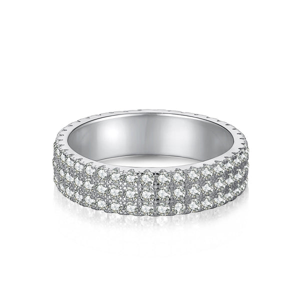 <ORIELL>Dainty Round Cut Tennis Ring